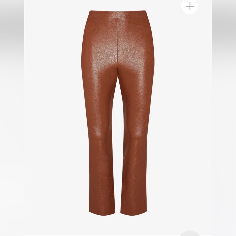 Commando: Faux Leather Crop Flare - Cocoa- XS
